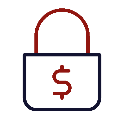 data security icon representing cybersecurity data protection network security and secure access control systems